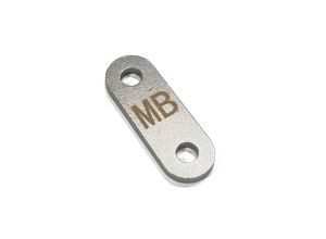 Lambretta Chain guide (slipper) top (upper) load spreading plate, on its own, stainless steel, Race-Tour MB