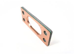 Gasket Lambretta exhaust, big bore, Oval type, fibre copper sandwich type, Race-Tour MB