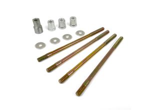 Lambretta Cylinder stud set, 8x166mm longer relieved (studs, extended nuts, thick washers) Race-Tour MB