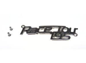 Lambretta Race-Tour badge, RT195, polished stainless steel, MB