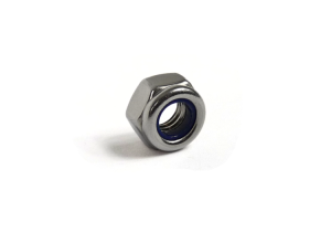 Nut nyloc 6mm, stainless steel