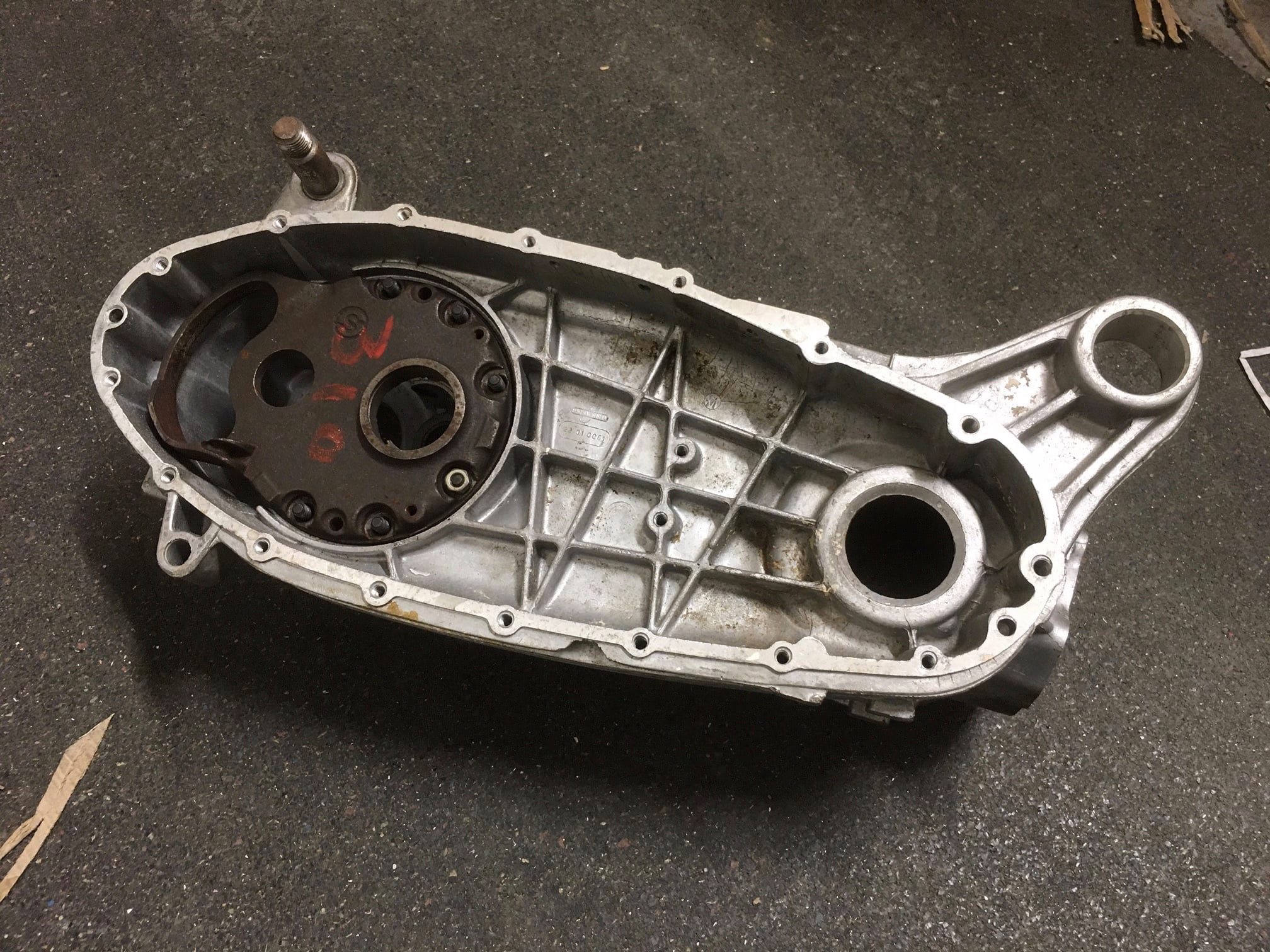 Lambretta Engine Casing, Large block (comes with endplate but no engine mounts) (crankcase) SIL
