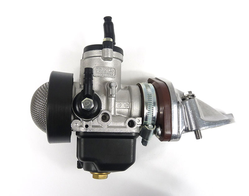 Lambretta carburettor kit, Large block, 30mm PHBH with tea strainer filter and flange type inlet manifold, MB
