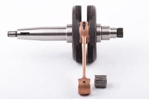 Crankshaft, 60x107mm, GP Black race crank, including standard small end bearing