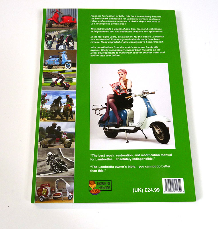 Lambretta Book, Lambretta Spanners manual by Sticky, 3rd edition, Series 1, 2, 3, Gp