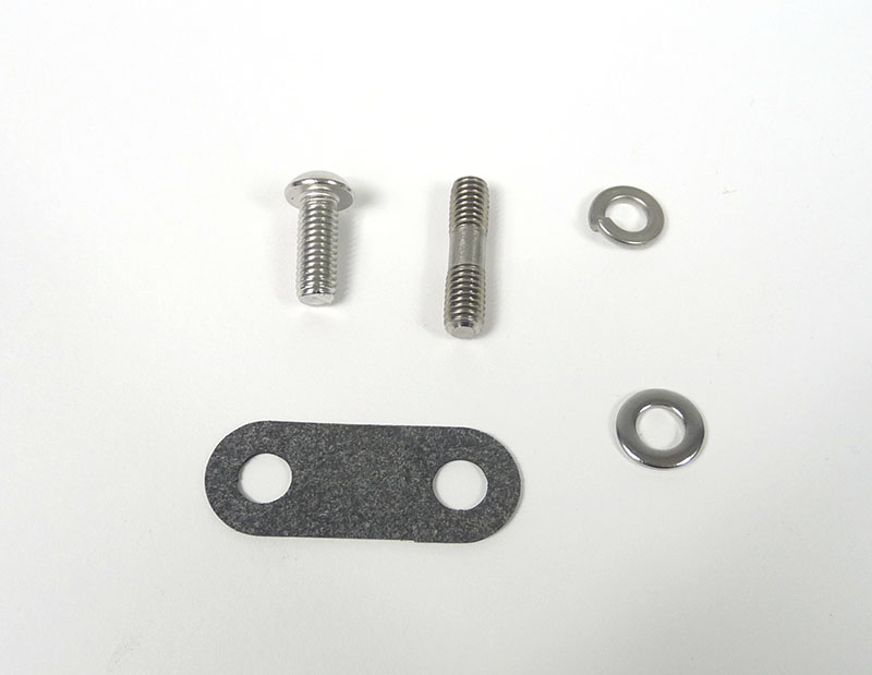 Lambretta Cable adjuster block fastener kit, stainless steel, MB