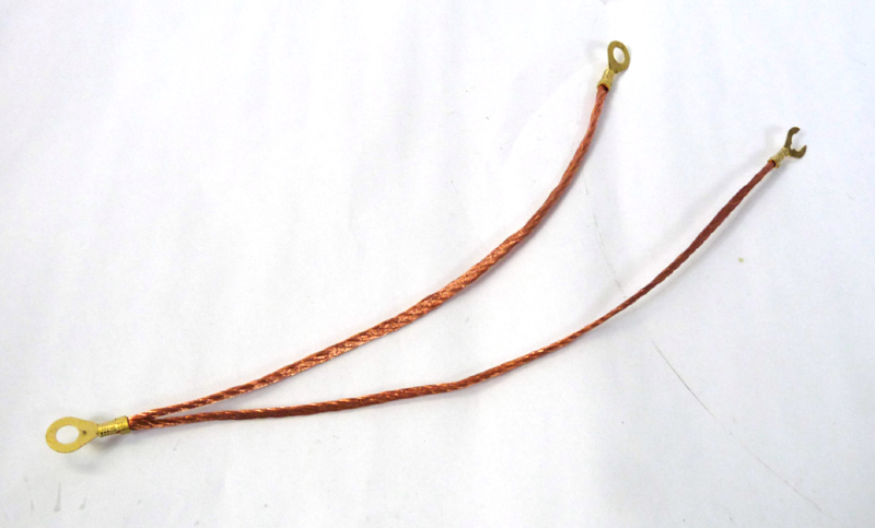 Lambretta Wiring loom, earth wire (strap, loom) as original braided copper, MB
