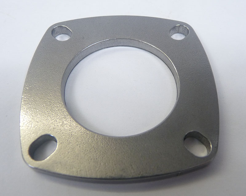 Lambretta Rear hub bearing plate, 0.3mm/flat recess, stainless steel, MB