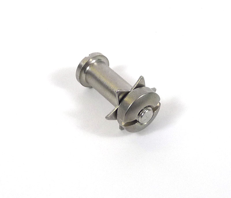 Lambretta Headset (handlebar) lever pivot bolt, 7mm standard, with star washer, special nut, stainless steel,  MB