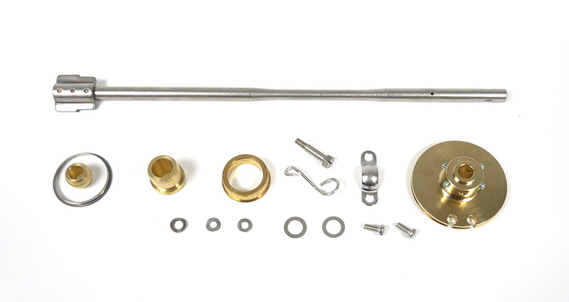Lambretta Headset (handlebar) internal rod kit, Clutch side, Spanish late type, 300mm rod, MB