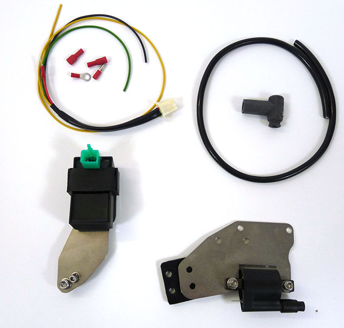 Lambretta Electronic ignition pack kit, (coil, CDI, brackets, mini loom) MB-Scootronics