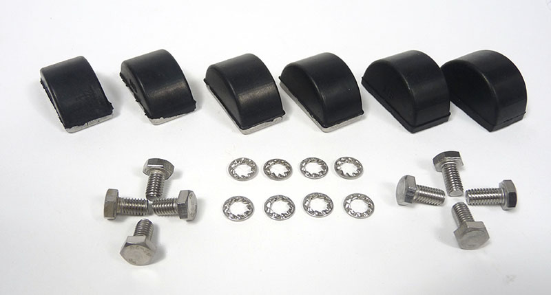 Lambretta Fork buffer set (kit) (2 small, 2 medium and 2 large buffers, screws and washers) Li, Sx, Tv, MB