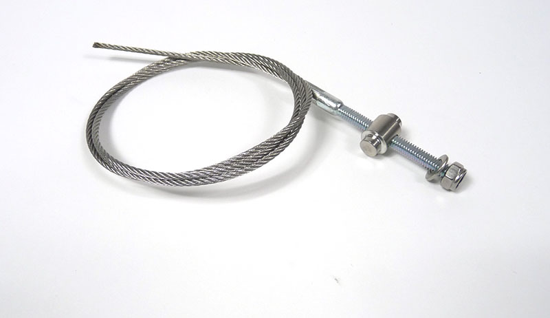 Lambretta Cable, Inner, Rear brake, with threaded end, barrel, nut, inner only, Race-Tour, MB