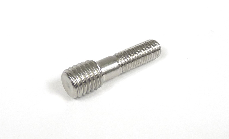 Lambretta Stud, stepped, exhaust port 10mm to 7mm, Round, stainless, MB