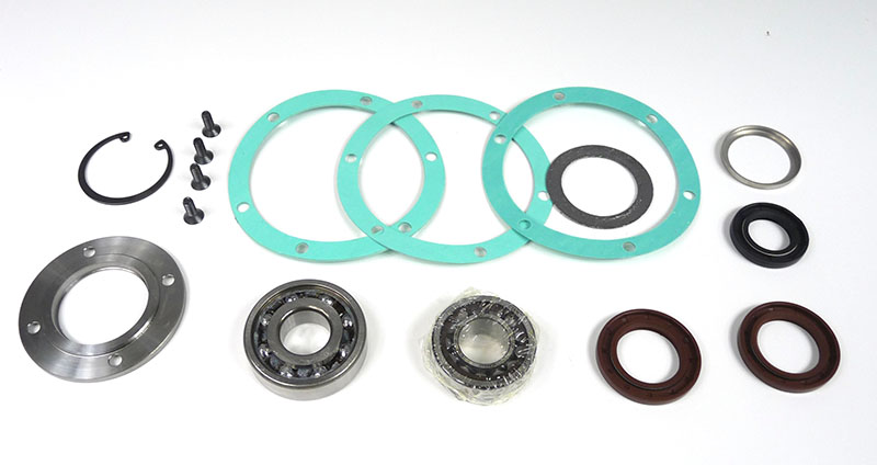 Lambretta Crankshaft upgrade kit (mag/drive bearings, seals gaskets, plate) Gp200, Branded/MB