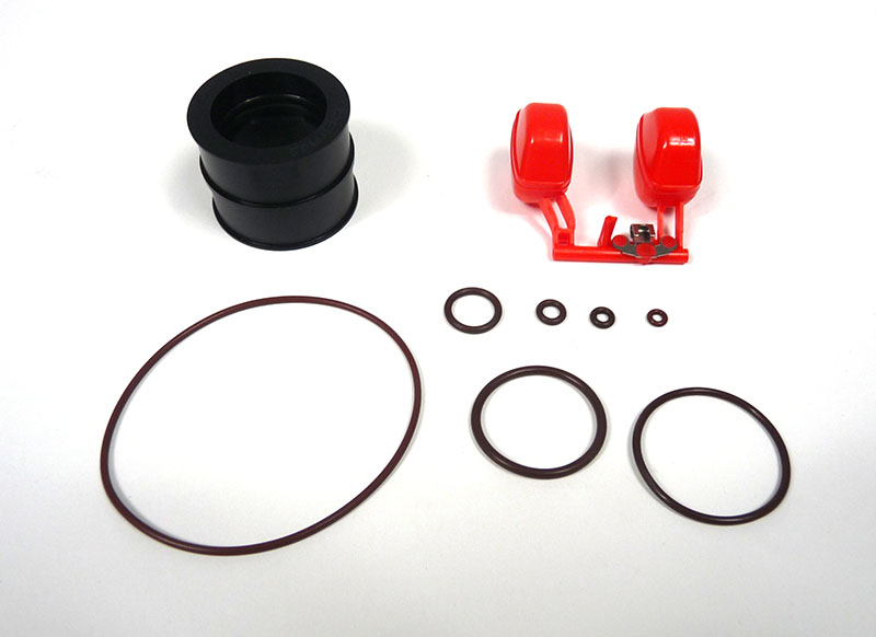 Dellorto PHBL Viton overhaul kit. Mounting rubber, Float and O rings (Fuel resistant)