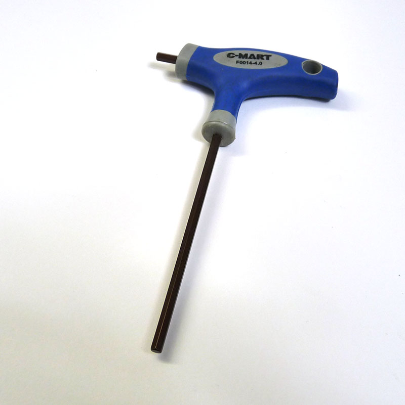 Lambretta Tool, allen key, 4mm, T Handle for drive side screws