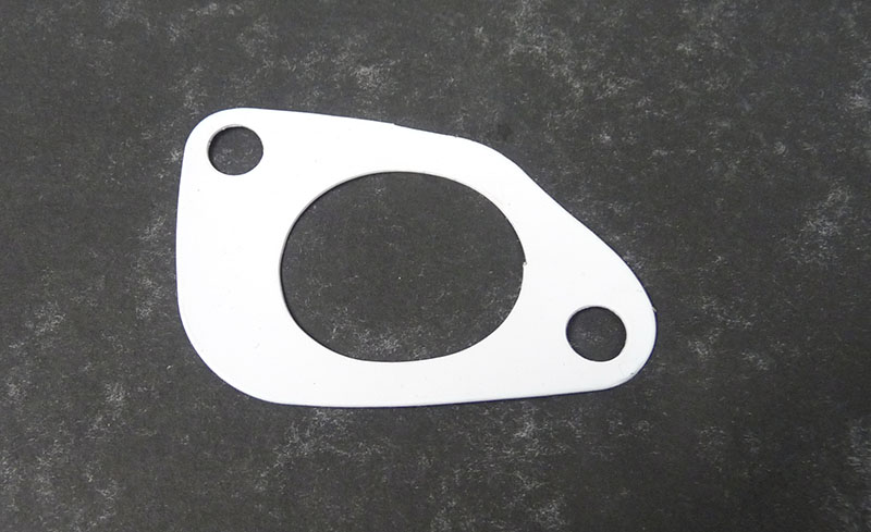 Lambretta inlet gasket, small block, big bore, high strength fuel resistant, White, MB
