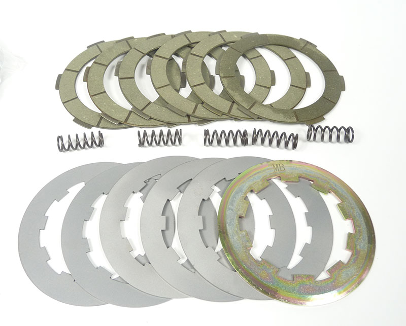 Lambretta Race-Tour Clutch plate kit (6 plate) (6x2.6mm friction, 5x1.5mm steels, 2.5mm top plate, MB springs) MB