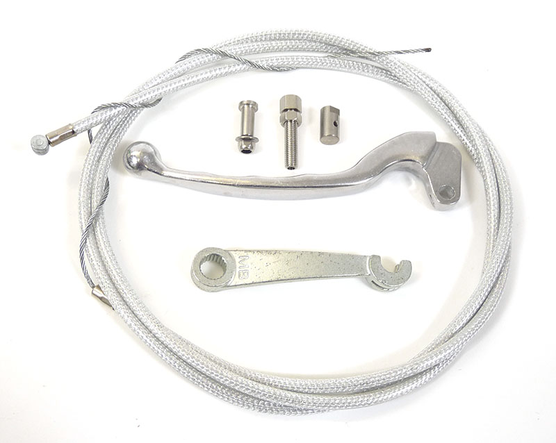 Lambretta Race-Tour Headset (handlebar) clutch upgrade kit with zinc engine lever, deluxe version, MB