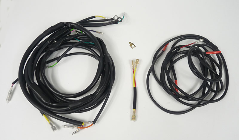 Lambretta Wiring loom, Electronic/universal, Black, 6/12 volt, DC, MB