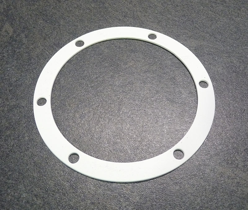 Lambretta Race-Tour Mag housing gasket, 1.5mm, 2nd oversized, White, fuel resistant, MB