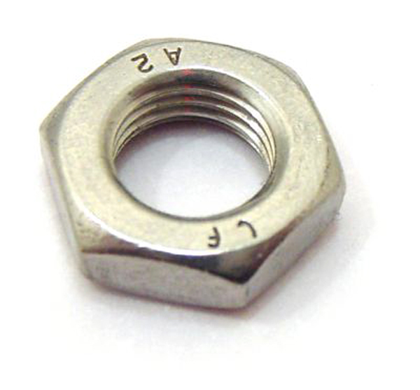 Lambretta Nut 12x1.5mm half lock, hub spindle, stainless steel
