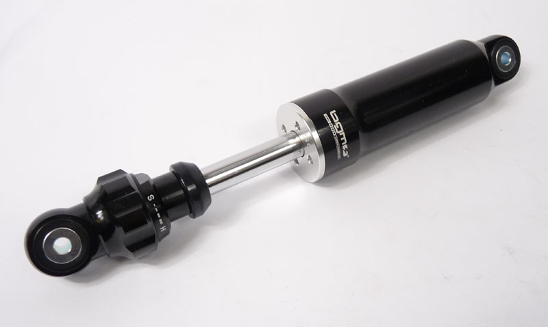 Lambretta Front shock absorber (shocker, damper) Gloss Black, adjustable, pair, bgm