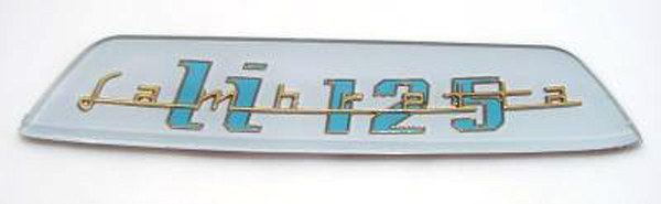 Lambretta Rear frame badge Li125