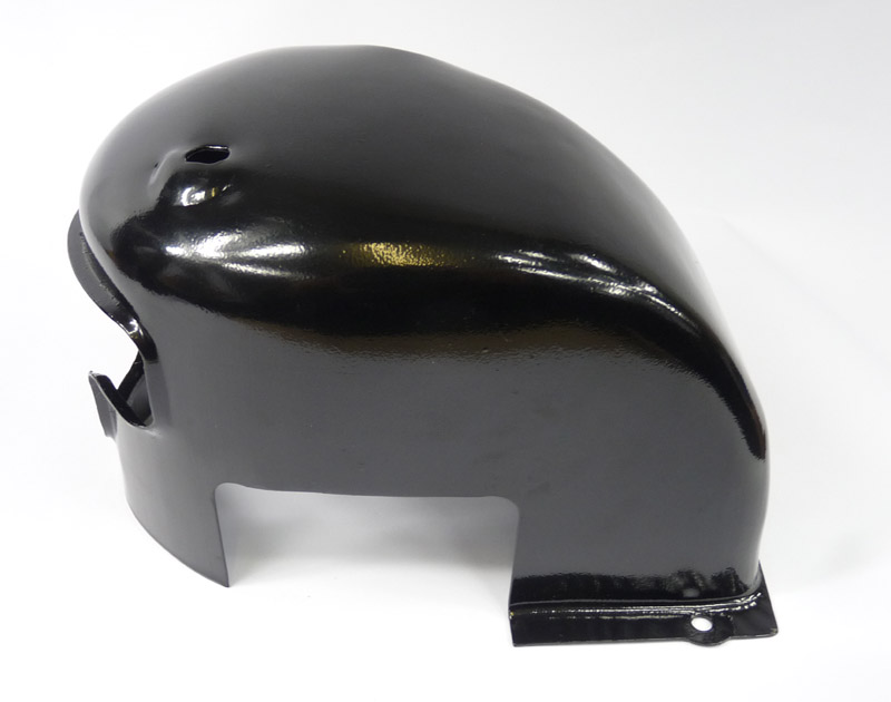 Lambretta Head cowling, steel, TS1, painted Black, SIL