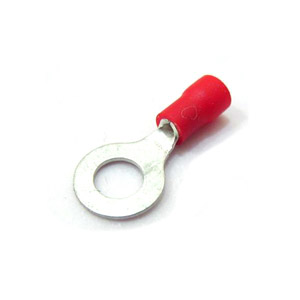 Electrical Connector, Ring, 6.0mm, Red