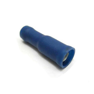 Lambretta Electrical bullet connector female, 4mm, Blue