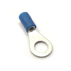 Connector, Ring, 6mm Blue (electrical)