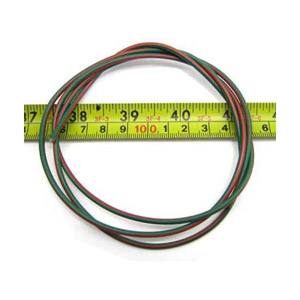 Lambretta Electrical wire, Red/Green, 1m