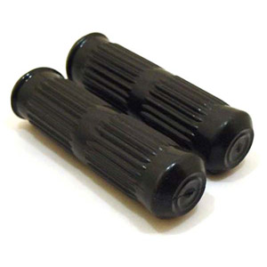 Lambretta Headset (handlebar) grips, Black, standard, Series 3, pair, Italian