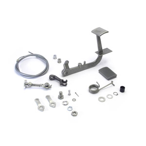 Lambretta Rear brake pedal kit, Grey rubber, Series 3, MB