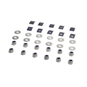 Lambretta Runner strip fastener kit for plastic runner strips (front and rear) stainless steel, MB