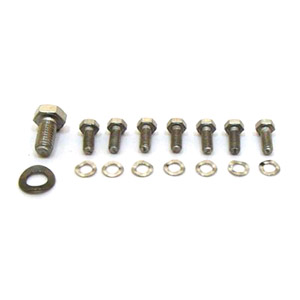 Lambretta Flywheel and Head cowling fastener kit, hex set screw, stainless steel