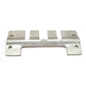 Lambretta Side panel spring clip plate, Gp, late Series 3, clip on type, stainless steel, MB