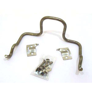 Lambretta Side panel spring clip, brackets and fastener kit (set) Series 3 for panels with handles, stainless steel, MB