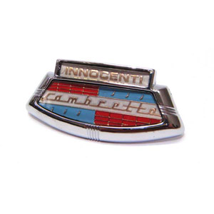 Lambretta Horn casting badge, shield type, Series 1