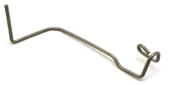 Lambretta Side panel spring clip, left hand, Gp, late Series 3, stainless steel, MB