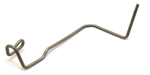 Lambretta Side panel spring clip, right hand, Gp, late Series 3, stainless steel, MB