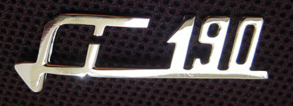 Lambretta Legshield badge Li190, MB