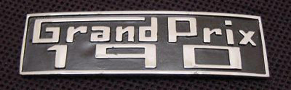 Lambretta Legshield badge Grand Prix Gp190, MB