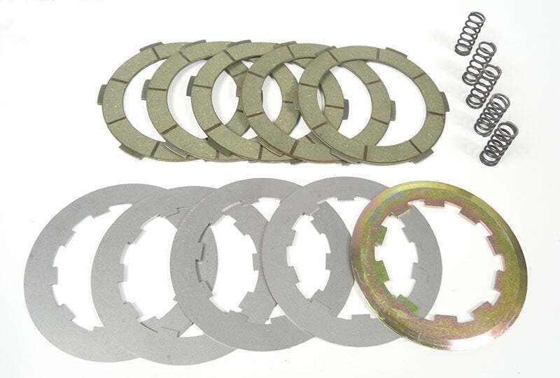Lambretta Race-Tour Clutch plate kit (5 plate) (5x2.6mm friction, 4x1.5mm, 2.5mm top plate, MB springs) (Fits into STD clutch set up's) MB